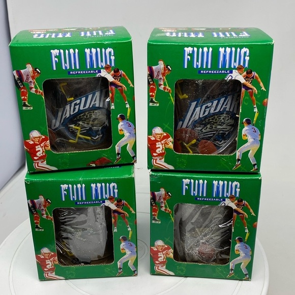 Duck House Other - Vintage Jacksonville Jaguars drinking glass set of 4 new in box